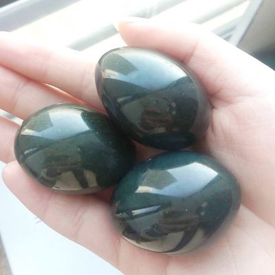 Cristal Material de contas soltas Nefrita verde Jade Yoni ovos para aperto e fortalecimento vaginal