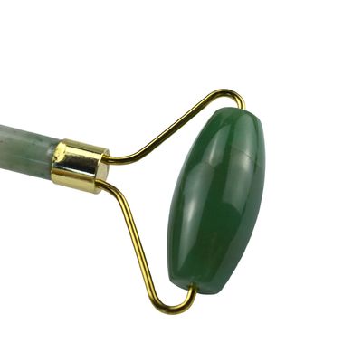 Equipamento de massagem facial Aventurine Verde Gua Sha Jade Roller Stone Guasha Roller para massagista facial