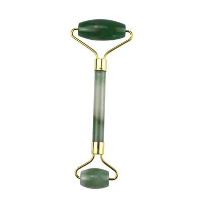 Equipamento de massagem facial Aventurine Verde Gua Sha Jade Roller Stone Guasha Roller para massagista facial