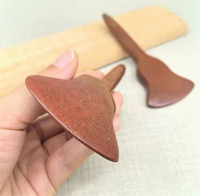 Experimente os benefícios curativos da massagem de corpo inteiro e da estimulação de pontos de acupuntura com a placa Gua Sha de pedra vermelha Bian