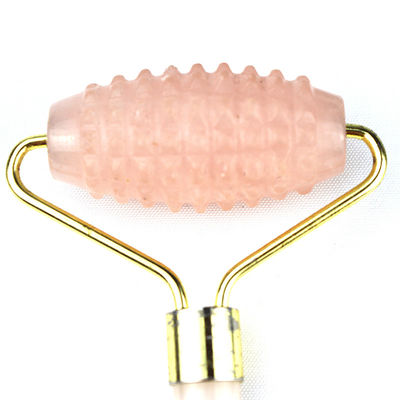 Massagem Muscular Massagista Facial 2024 Rosa Quartz Natural Jade Roller Gua Sha Ferramentas com Logotipo Personalizado