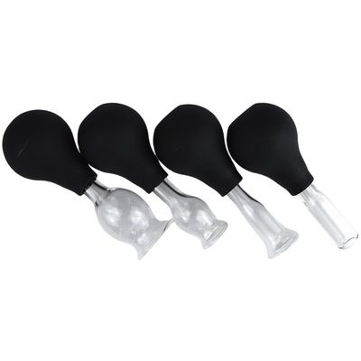 Massagem Ferramentas de Sucção de vidro de silicone Cupping Set para Facial Guasha remoção de rugas Cuidados com a pele Spa Salão de beleza Copas de terapia