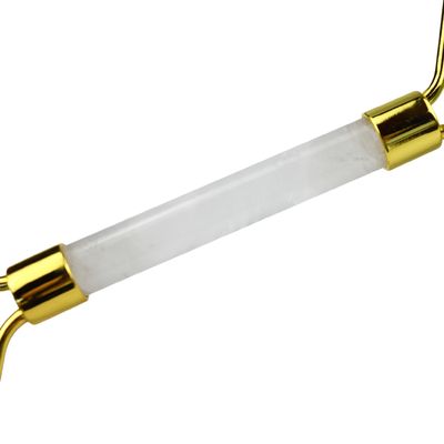 Logotipo personalizado Aventurina Verde Facial Jade Roller Gua Sha Ferramentas Massagista de Máquina de Gestão de Cristal para Massagem Facial Olho Pescoço em 2024