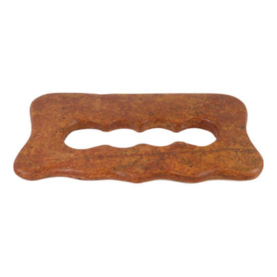 Natural Red Bian Stone Scraping Board Massagem de corpo inteiro Gua Sha Ferramenta para relaxação muscular manual do corpo e alívio do estresse