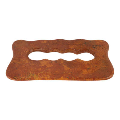 Natural Red Bian Stone Scraping Board Massagem de corpo inteiro Gua Sha Ferramenta para relaxação muscular manual do corpo e alívio do estresse