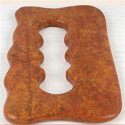 Natural Red Bian Stone Scraping Board Massagem de corpo inteiro Gua Sha Ferramenta para relaxação muscular manual do corpo e alívio do estresse