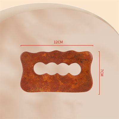 Natural Red Bian Stone Scraping Board Massagem de corpo inteiro Gua Sha Ferramenta para relaxação muscular manual do corpo e alívio do estresse