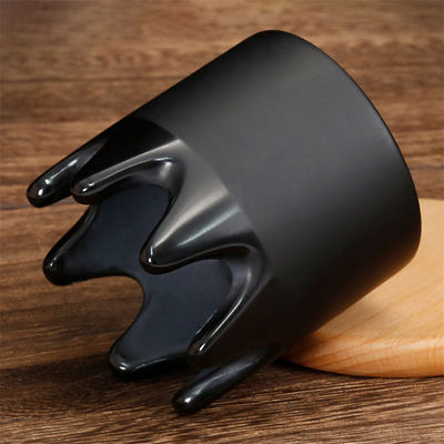 6*6*6.1cm Pedra Bian Negra Natural Gua Sha Escrava Massagista Pedra de Jade Guasha Peite Capilar Peite Cabeça Massagem Meridiano Peite de dragagem