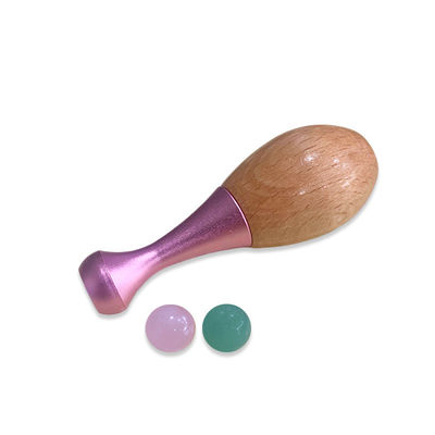 Rodas de massagem facial Gua Sha e ferramentas de cuidados oculares para promover a absorção de creme ocular