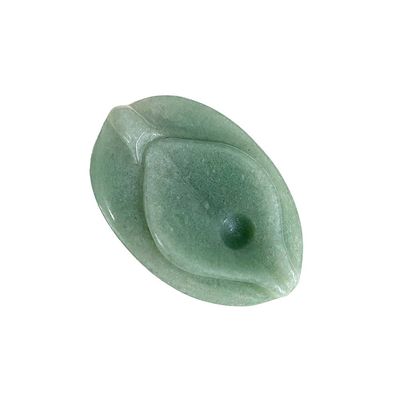 Jade Vagina Carving Craft Verde Cura Natural Fluorita Espiritualidade Reiki Mulheres Figura de Flores para Produtos