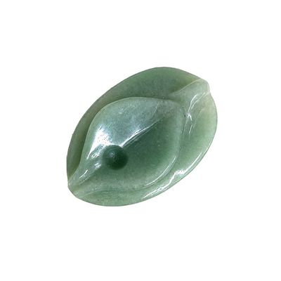 Jade Vagina Carving Craft Verde Cura Natural Fluorita Espiritualidade Reiki Mulheres Figura de Flores para Produtos