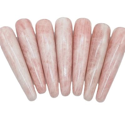 Rose Quartz Dildo Massage Wand Massage Sexual Wand Mulheres Yoni Wand