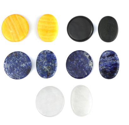 Pedra de energia de massagem de spa em 8 * 8cm Tamanho com todos os tipos de materiais de cristal OEM / ODM aceito