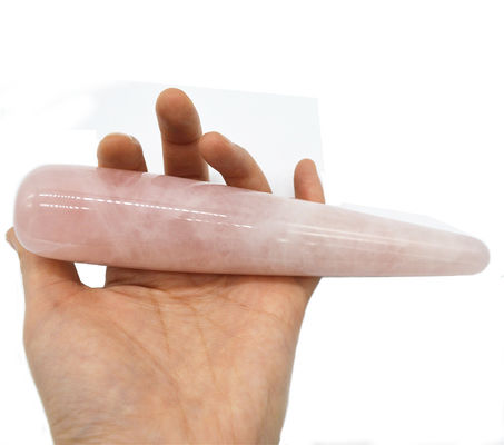Rose Quartz Dildo Massage Wand Massage Sexual Wand Mulheres Yoni Wand