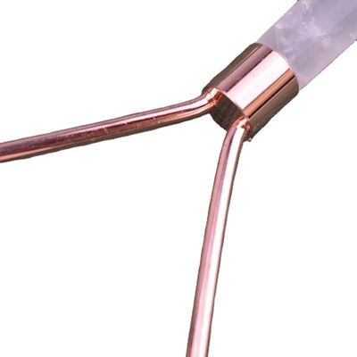 Rolo de massagem facial de quartzo rosa natural Gua Sha Jade Roller para o rosto Anti-envelhecimento Terapia Massajador facial de cor rosa