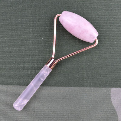 Massagista Facial 2024 Popular Natural Rose Quartz Facial Roller 100% Massagista Natural de Cristal Para Massagem Facial Produtos de Massagem Ocular Ferramentas de Beleza