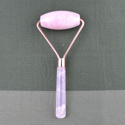 Massagista Facial 2024 Popular Natural Rose Quartz Facial Roller 100% Massagista Natural de Cristal Para Massagem Facial Produtos de Massagem Ocular Ferramentas de Beleza