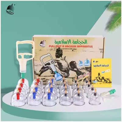 Kit de Vacuum e Cupping Therapy Kit Manual Ventouse descartável Hijama Cupping Set 24 peças 39*27*8cm 80*42*56.5cm 20 caixas/caixa