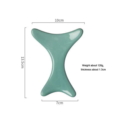 Tabela de raspagem de Gua Sha de corpo cerâmico para drenagem linfática e logotipo personalizado disponível