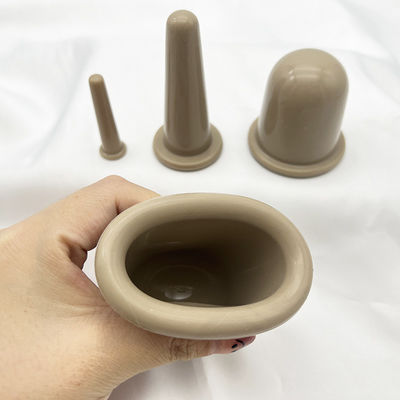 OEM/ODM aceito 4 Pcs Silicone Cupping Set para Facial Cupping Therapy Vacuum Massage Cups