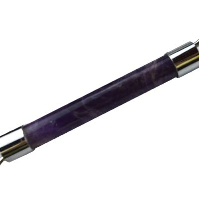 Produto de tendência de massagem muscular 2024 Ametista natural Roller Facial Guasha 100% Massagista de Jade Natural Para Massagem Facial Produtos de Beleza