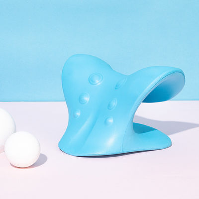 Ferramenta multifuncional de massagem do pescoço almofada cervical em forma de C com gravidade pressão dos dedos e tração do ombro