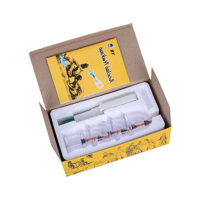 Saúde Vacuum Cupping Jar Plastic Cupping Set para função anti-envelhecimento 24 * 13 * 8,2cm