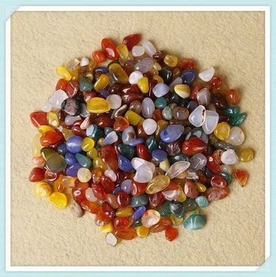 Pedras caídas de ágata natural para decoração