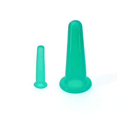 2Pcs Silicone Cupping Set para Saúde Cuidados de Terapia Física Massagem Copo de Sucção de vácuo