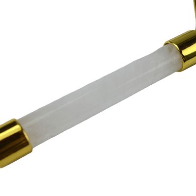Ferramenta de massagem facial anti-rugas Amethyst natural Guasha Roller com pedra de jade livre de ruído