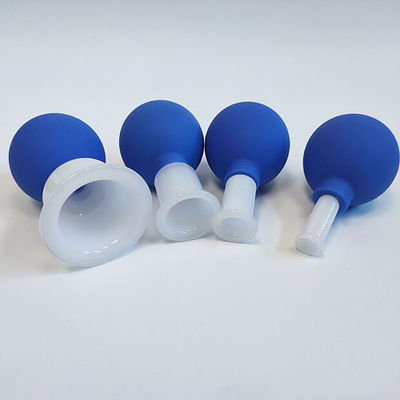 Remover a umidade e aliviar a dor 4 peças de vidro Cupping conjunto para a pele do rosto costas Massagem muscular do ombro