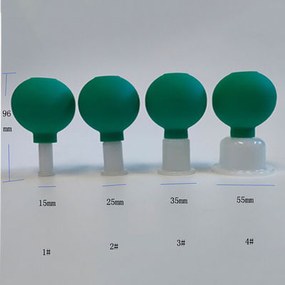 Remover a umidade e aliviar a dor 4 peças de vidro Cupping conjunto para a pele do rosto costas Massagem muscular do ombro