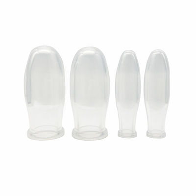 4pcs Design Transparente Kit de Cupping Facial de silicone para vácuo Terapia de silicone Massagista corpo Cupping Set melhorar o corpo