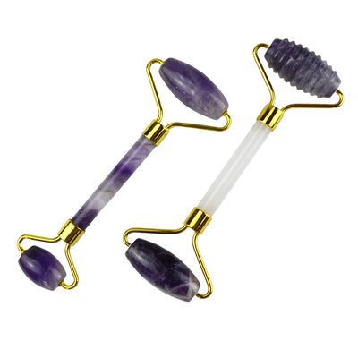 Relógio Facial Gua Sha Ametista para Rosto Olho Pescoço Corpo Logotipo personalizado Disponível