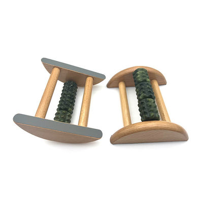 Massagista de pés de jade 14*12,8*5,2cm Xiuyan Jade Massage Roller ferramenta de massagem de sola portátil