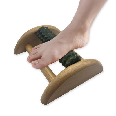 Massagista de pés de jade 14*12,8*5,2cm Xiuyan Jade Massage Roller ferramenta de massagem de sola portátil