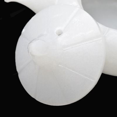 Artesanato de escultura de topo de chá de jade branco polido em estilo chinês para decoração doméstica de classe alta