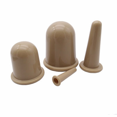 Khaki 4 peças corpo de sucção de vácuo de silicone e conjunto de ventosas faciais para cuidados de saúde em casa Logotipo personalizado aceito