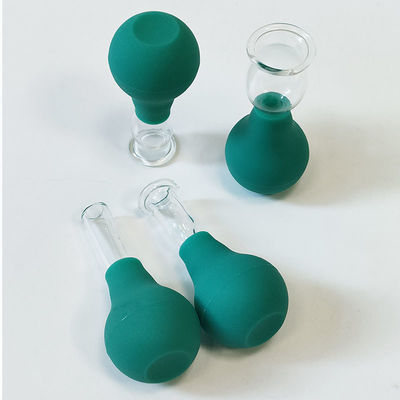 Set de mini-cupping de vidro de PVC para olhos 4 peças de massagem de vácuo de sucção para massagista de corpo e rosto