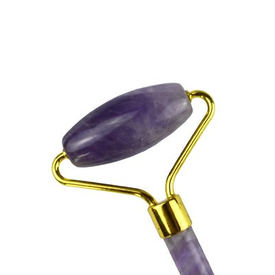 Amethyst Facial Roller Guasha 100% Massageiro de Jade Natural para Massagem Facial e Ferramentas de Cuidados da Pele