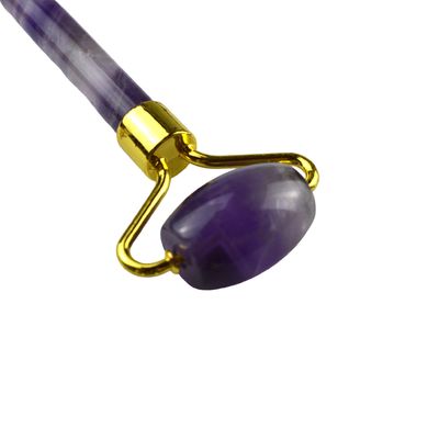 Amethyst Facial Roller Guasha 100% Massageiro de Jade Natural para Massagem Facial e Ferramentas de Cuidados da Pele