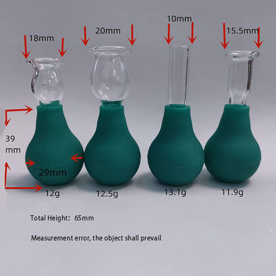 Set de mini-cupping de vidro de PVC para olhos 4 peças de massagem de vácuo de sucção para massagista de corpo e rosto
