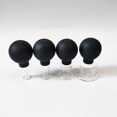 Conjunto de 4 copos de terapia médica óculos de silicone para anti-celulite e massagem facial