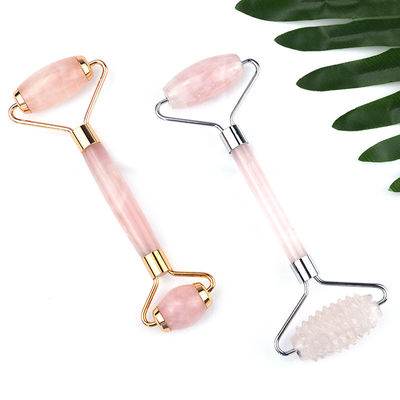 Rose Quartz Facial Guasha Massage Roller Face Gua Sha Beauty Lift Massager Ferramentas para emagrecimento e benefícios anti-envelhecimento