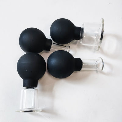 Conjunto de 4 copos de terapia médica óculos de silicone para anti-celulite e massagem facial