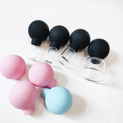 Conjunto de 4 copos de terapia médica óculos de silicone para anti-celulite e massagem facial