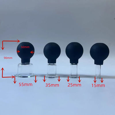 Conjunto de 4 copos de terapia médica óculos de silicone para anti-celulite e massagem facial