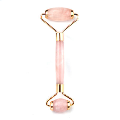 Roller facial anti-envelhecimento Rosa Quartz Gua Sha Roller de massagem para acessório facial
