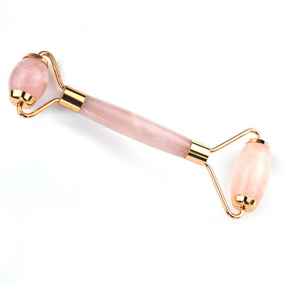 Roller facial anti-envelhecimento Rosa Quartz Gua Sha Roller de massagem para acessório facial