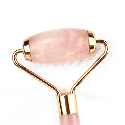 Roller facial anti-envelhecimento Rosa Quartz Gua Sha Roller de massagem para acessório facial